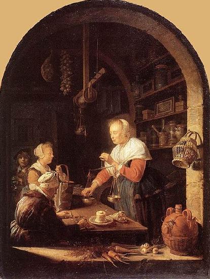 Gerard Dou The Grocer's Shop Sweden oil painting art